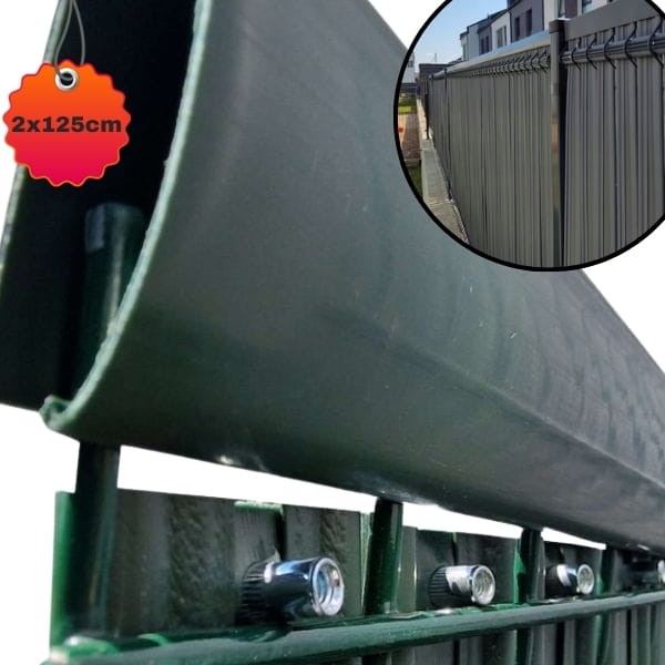 Listwa pozioma maskująca, maskownica na listwy ogrodzeniowe 2x1,25 m