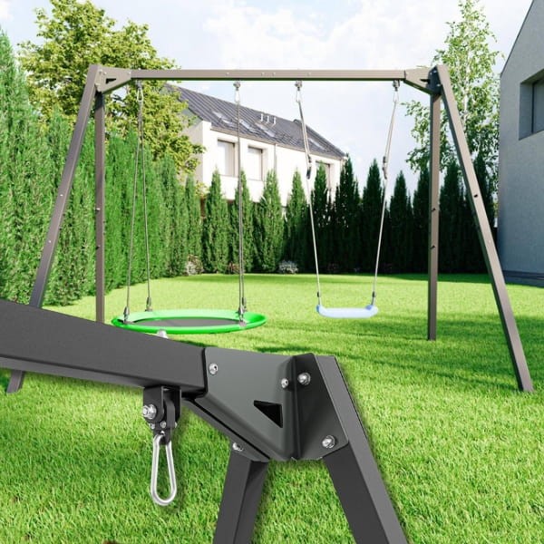 Huśtawka dwumiejscowa, na łożyskach,  stalowy stelaż 212x306 cm4.jpg