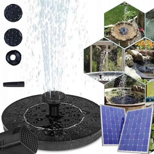 Fontanna solarna ogrodowa pływająca 16 cm do oczka basenu + filtr.jpg