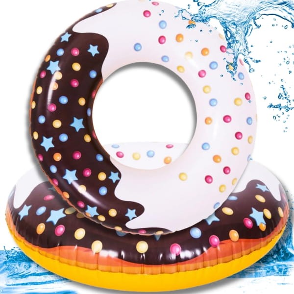 Koło dmuchane duże materac do wody do pływania basenu donut kółko 115cm xxl.jpg
