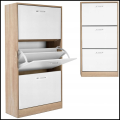 Biała szafka na buty 113x60x24cm regał 3 komory komoda do przedpokoju5.png