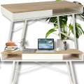 Biurko do gabinetu 120x48cm biura półka przesuwna skandynawskie duże komputerowe.png