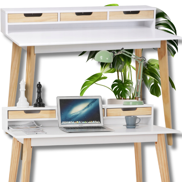 Biurko skandynawskie 110x60cm do gabinetu biura szuflady kasetki komputerow.png