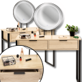 Toaletka kosmetyczna 102x40cm loft z lustrem led do makijażu z oświetleniem3.png