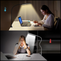 Elastyczna przykręcana lampka biurkowa 10W szkolna led nauki nocna czarna6.png