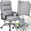 Jasno szary fotel obrotowy biurowy krzesło nowoczesne Espo materiałowy do 120 kg.png
