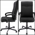 Czarny fotel obrotowy biurowy krzesło nowoczesne comfort ergonomiczny 120kg.png