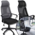 Ciemny szary fotel obrotowy biurowy do biurka krzesło ergonomiczny Futura.png