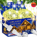 Światełka zewnętrzne FLASH 300LED IP44 kurtyna świetlna lampki  biały ciepły.png