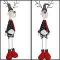 Biały wysoki łoś 93cm świąteczny dekoracja prezent skrzaty zestaw maskotki 4.png