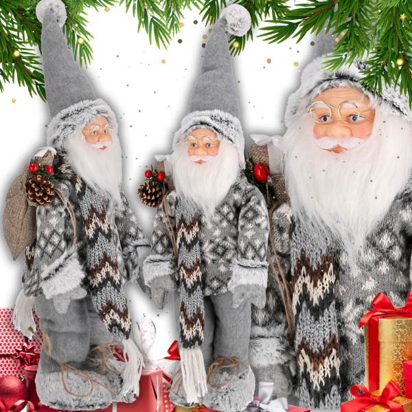 Wysoki skandynawski Św. Mikołaj 49 cm skrzat stojący świąteczny figurka dekoracja  ozdoba6.png