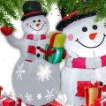 Bałwan 150 cm nadmuchiwany płatki śniegu pompowany LED dmuchaniec wodoodporny.png
