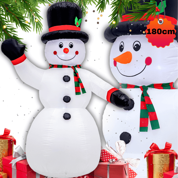 Bałwan 180 cm nadmuchiwany pompowany LED dmuchaniec wodoodporny  3.png