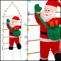 Mikołaj na drabinie 150 cm świecący LED pompowany dekoracja świateczna  nadmuchiwany 2.png