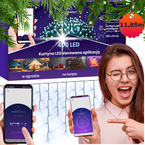 Kurtyna 400LED biała zimna sterowana aplikacją dekoracja świetlna girlanda1.png