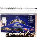 Białe ciepłe lampki choinkowe 200LED światła wewnętrzne sterowane telefonem (8).png