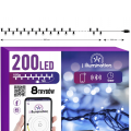 Białe zimne  lampki choinkowe 200LED światła na aplikacje sterowane telefonem  (5).png