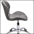 Szare krzesło  na kółkach obrotowe chromowana podstawa ekoskóra profilowane ENDO   (6).jpg