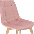 Różowe welurowe krzesło skandynawskie tapicerowane pikowane do salonu COLIN  (6).jpg