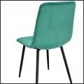 Zielone krzesło tapicerowane pikowane welurowe metalowe nogi PIADO 130kg  (2).jpg
