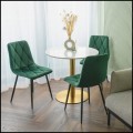 Zielone krzesło tapicerowane pikowane welurowe metalowe nogi PIADO 130kg.jpg