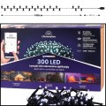 Białe zimne  lampki choinkowe 300LED światła na aplikacje sterowane telefonem .jpg