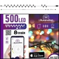 Kolorowe  lampki choinkowe 500LED światła Bluetooth sterowane telefonem .jpg