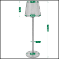 Zielona lampka LED stołowa 38,5cm bezprzewodowa 3 tryby dotykowa nocna (1).png