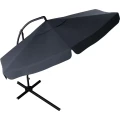 Grafitowy parasol ogrodowy składany 350cm , na wysięgniku,  grafitowy + Pokrowiec