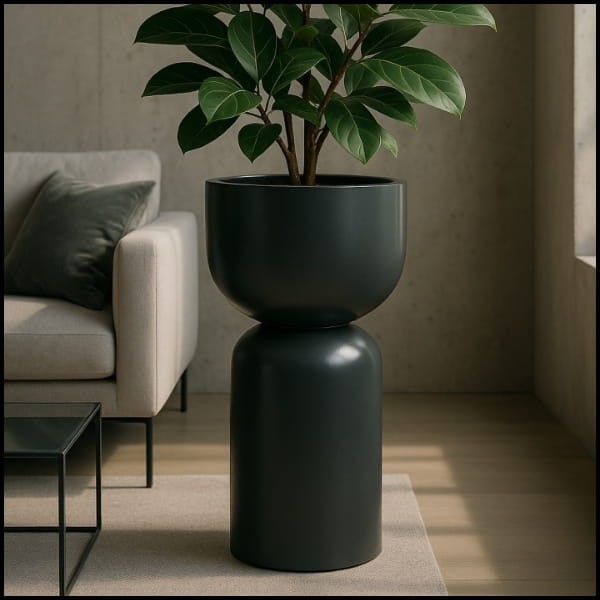 Donica modułowa  Fi 39,5x72cm. postument lakierowana z włókna szklanego, kielich TALL CUP (1).jpg