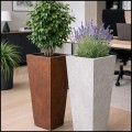 Donica 31x31x67cm. beton lub corten z włókna szklanego, piramida slim PYRAMID1  (7).jpg