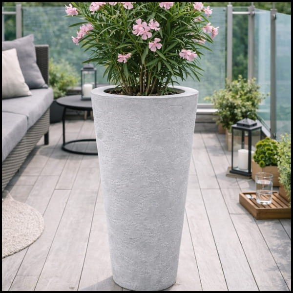 Donica Fi 33x59cm. beton corten z włókna szklanego, wysoki stożek CONE1  (2).jpg