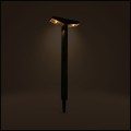 Lampa solarna 45cm,  2 LED do ogrodu wbijana dekoracja ogorodowa czujnik zmierzchu (2).jpg