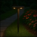 Lampa solarna 45cm,  2 LED do ogrodu wbijana dekoracja ogorodowa czujnik zmierzchu (9).jpg