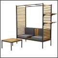 Pergola ogrodowa ławka+stolik z oparciem drewniana tarasowaparkowa do 240kg (1).jpg