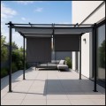 Pergola ogrodowa 3x4x2,4 m stalowa wodoodporna z 4 markizami bocznymi (4).jpg