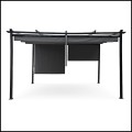 Pergola ogrodowa 3x4x2,4 m stalowa wodoodporna z 4 markizami bocznymi (9).jpg