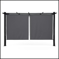 Pergola ogrodowa 3x4x2,4 m stalowa wodoodporna z 4 markizami bocznymi (10).jpg