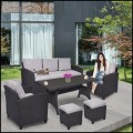 Szary zestaw mebli ogrodowych technorattan stół sofa fotel komplet wypoczynkowy MILANO (7).jpg