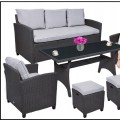 Szary zestaw mebli ogrodowych technorattan stół sofa fotel komplet wypoczynkowy MILANO (9).jpg
