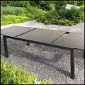Stół ogrodowy 240x90x75 rozkładany stolik na taras balkon blat metal antracytowy (7).jpg
