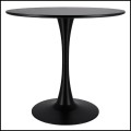Nowoczesny czarny okrągły stół  do salonu jadalni kuchni, lekki śr. 80x73 cm  (6).jpg