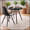 Czarny nowoczesny skandynawski okrągły stół do salonu jadalni kuchni 60x74cm (4).jpg
