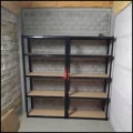 Czarny regał magazynowy 180x90x40cm metalowy ocynkowany i malowany 5 półek (3).jpg