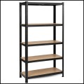 Czarny regał magazynowy 180x90x40cm metalowy ocynkowany i malowany 5 półek (5).jpg