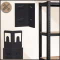 Czarny regał magazynowy 180x90x40cm metalowy ocynkowany i malowany 5 półek (7).jpg
