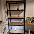 Czarny regał magazynowy 180x90x40cm metalowy ocynkowany i malowany 5 półek (12).jpg