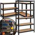 Czarny regał magazynowy 180x90x40cm metalowy ocynkowany i malowany 5 półek (13).jpg