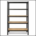 Czarny regał magazynowy 180x90x40cm metalowy ocynkowany i malowany 5 półek (6).jpg