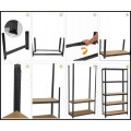 Czarny regał magazynowy 180x90x40cm metalowy ocynkowany i malowany 5 półek (8).jpg